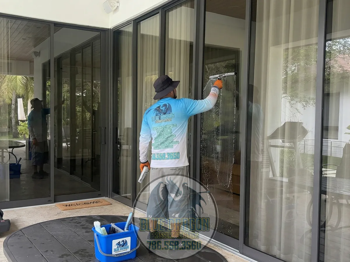 Window Cleaning in Miami & Doral | Blue Dragon Pressure Cleaning