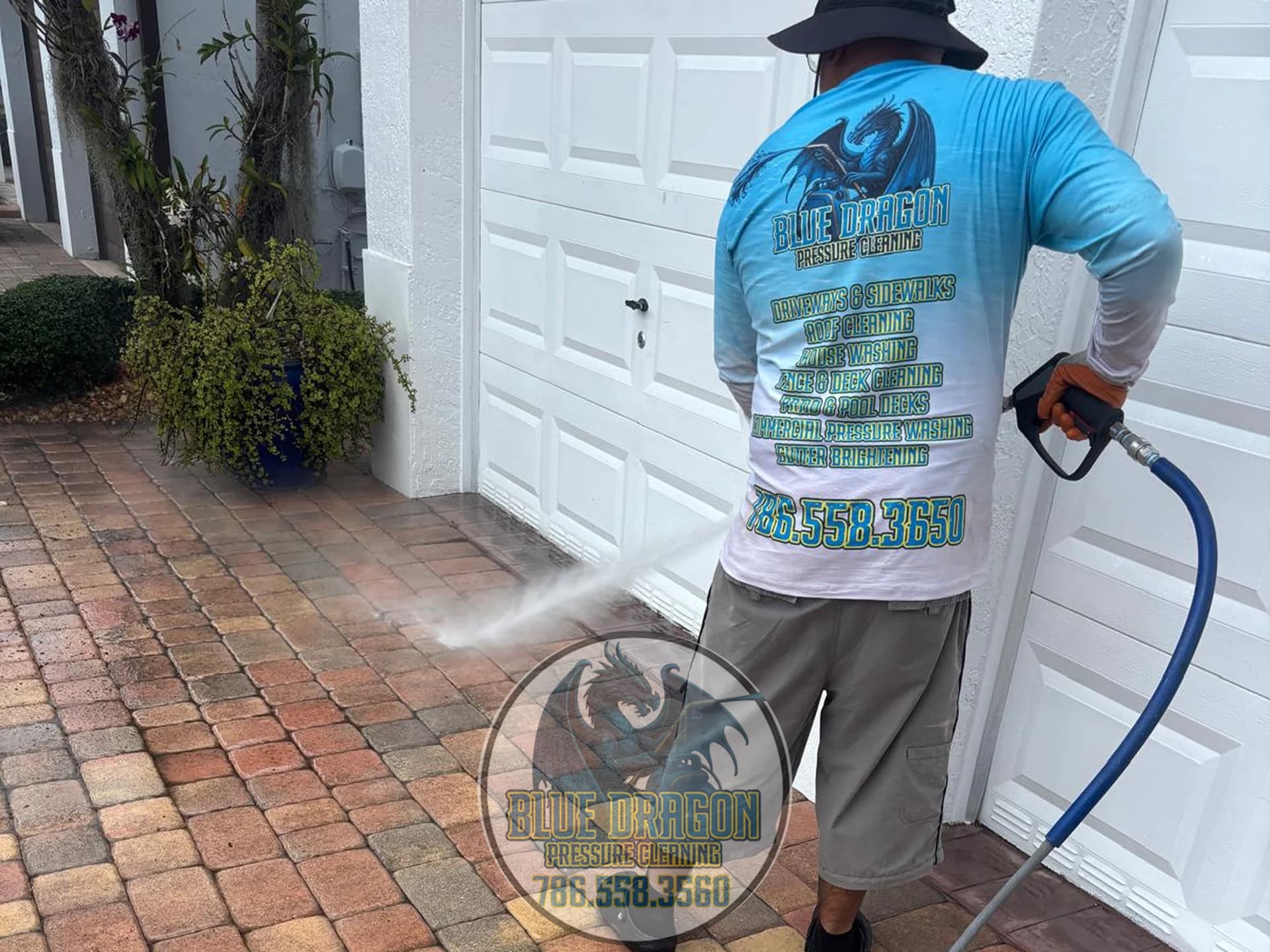 Blue Dragon exterior cleaning results in South Florida